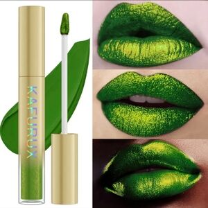 Kafurux Green Pearlized Lip Glaze